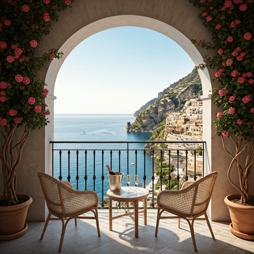 Balkon w Positano